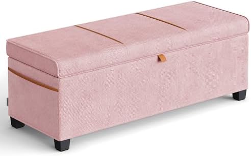 SONGMICS Storage Ottoman, 15.8 x 43.3 x 15.8 Inches, 27 Gal. (103 L) by SONGMICSbySONGMICSHOME
