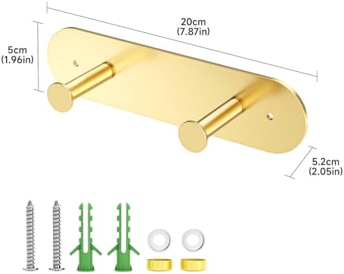 Ironing Board Hanger Wall Mount, Ironing Board Holder for Storage Y or T Leg, Metal Iron Board Hanger for Wall for Laundry Room (Gold) - Image 5
