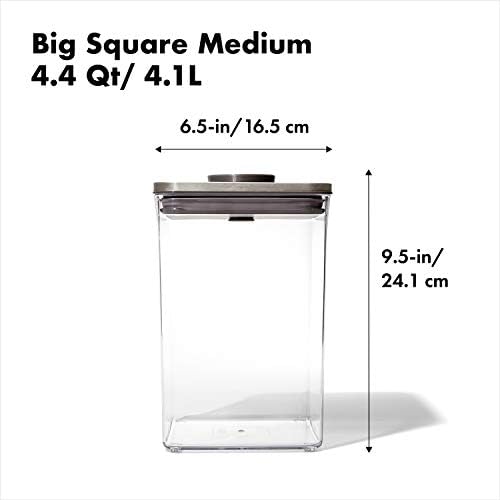 OXO Steel POP Container, 4.4 qt, Gray - Image 2