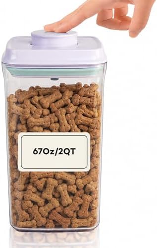 Bop Top Airtight Food Storage Containers | Pop-Top Lid | 8 Cups / 67 Oz by iChewie