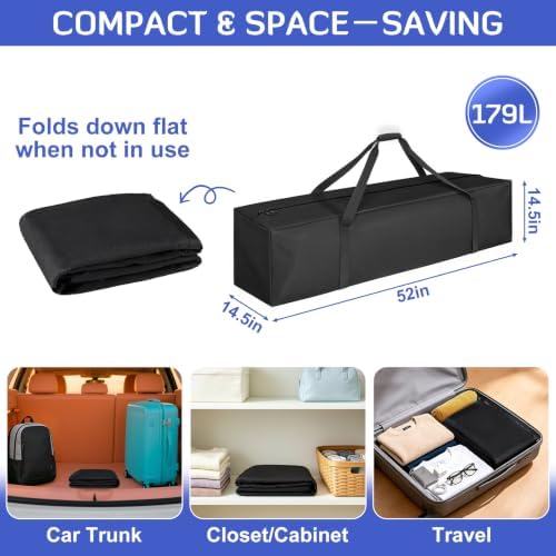 INFANZIA 52in Large Travel Duffel Bag, 600D Water Resistant Foldable, 179L - Image 3