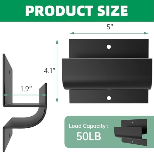 Ladder Hooks for Garage Wall,Ladder Brackets for Garage Wall (4 pack) - Image 2