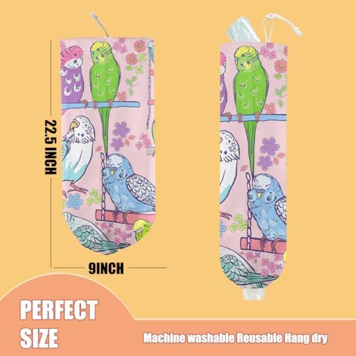 Parrot Plastic Bag Holder, Wall Mount Grocery Bag Holde - Image 2
