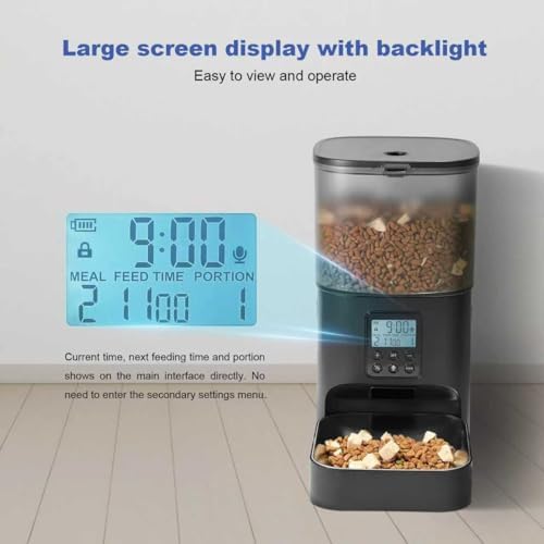ANDOLL HOME Automatic Cat Feeder,4L Timed Cat＆Dog Dry Food Dispenser - Image 5