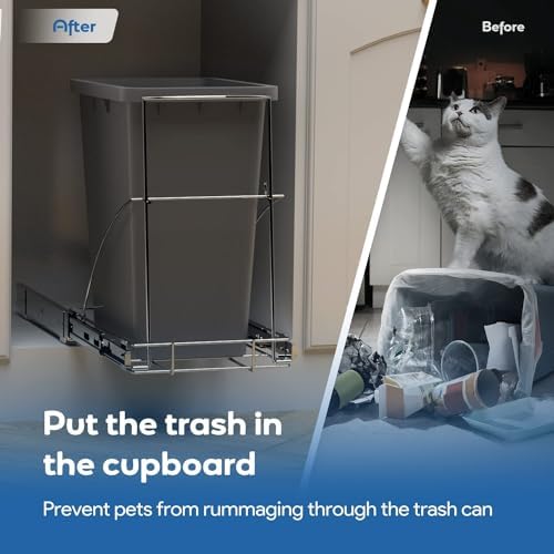 Pull Out Trash Can Under Cabinet & Under Sink, Heavy Duty Slider Organizer - Image 6