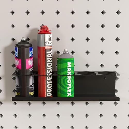 Heavy Duty Steel Spray Can Holder, Wall Mounted 4-Pack - Image 6