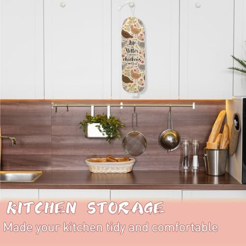 Chicken Flowers Plastic Bag Holder, Chicken Gifts for Women Mom Grandma - Image 5
