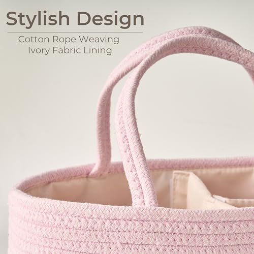 Diaper Caddy Organizer, Gift Basket for Baby Shower, Newborn Essentials - Image 3