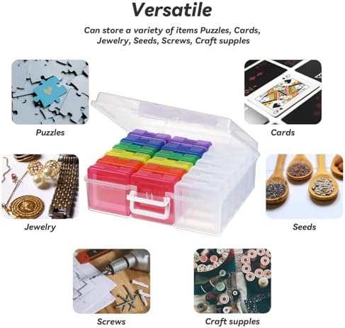 Plastic Storage Box Arts Storage Boxes(12 Color+6 Clear-Small) - Image 5