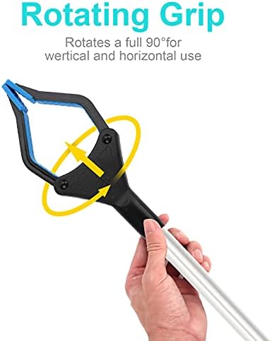Grabber Reacher Tool, 32" Grabbers for Elderly, Lightweight Extra Long Handy Trash Claw Grabber, Mobility Aid Reaching Assist Tool for Trash Pick Up, Nabber, Litter Picker, Arm Extension (Blue) - Image 3