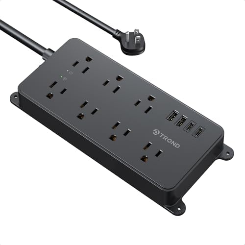 TROND Power Strip Surge Protector, 2 USB-A and 2 USB-C, ETL Listed, 1700J by TRONDOfficial