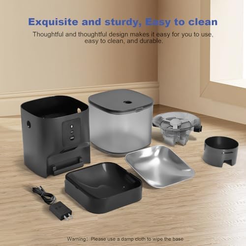 ANDOLL HOME Automatic Cat Feeder,4L Timed Cat＆Dog Dry Food Dispenser - Image 2