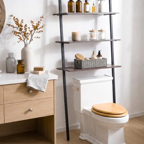 StorageWorks Toilet Tank Basket for Bathroom, Wicker Storage Baskets, Gray - Image 7