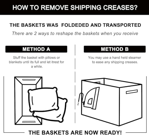 OIAHOMY Extra Large Blanket Basket, 95L Cotton Rope Woven Laundry Basket, Toy Bin for Baby Room, Container for Blanket Storage in Living Room, 24''×17''×14'', Brown & White - Image 7