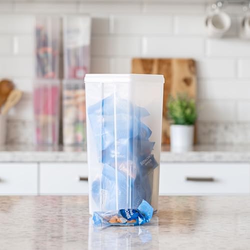IRIS USA Flip Top Storage Containers |Made in USA| Large (4-Pack) - Clear - Image 2