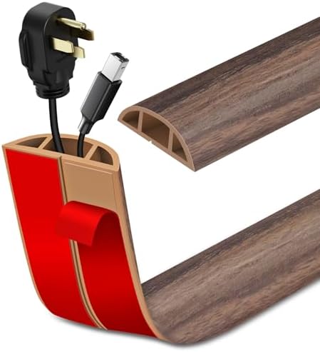 LSGCQ Floor Cord Cover Self Adhesive Cord Hider Floor Cable Management by LSGCQ