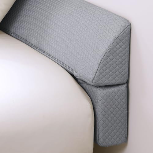 HOMBYS Wedge Pillow Headboard for Bed Gap,Foldable Bed Wedge Gap Filler Queen Size,Matterss Gap Filler,Multi Functional Bed Crack Pillow, Fill The Gap (0-7") Between Your Headboard and Mattress by HOMBYS