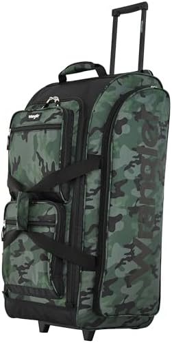 Wrangler Wesley Rolling Duffel Bag, Camo - Image 3