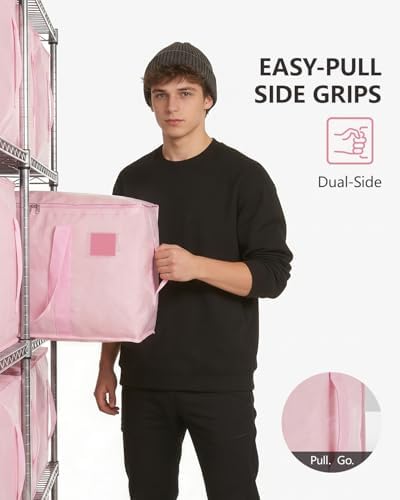 Moving Bags Heavy Duty Extra Large 110LB Storage Bags, 12 Pack-Pink - Image 5