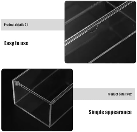 STOBAZA Acrylic Dryer Sheet Box with Lid, Large Capacity Laundry Pad Organizer for Bathroom and Laundry Room Storage and Organization - Image 6