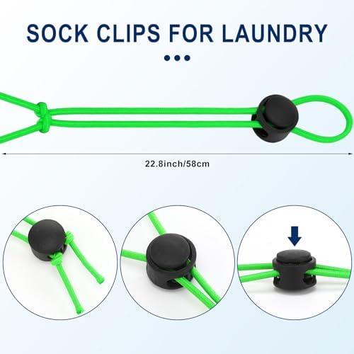100 Pcs Sock Clips for Laundry, Sock Keepers for Washing - Image 5