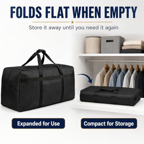 Extra Large Heavy Duty Storage Duffle Bag with Reinforced Handles - Image 6