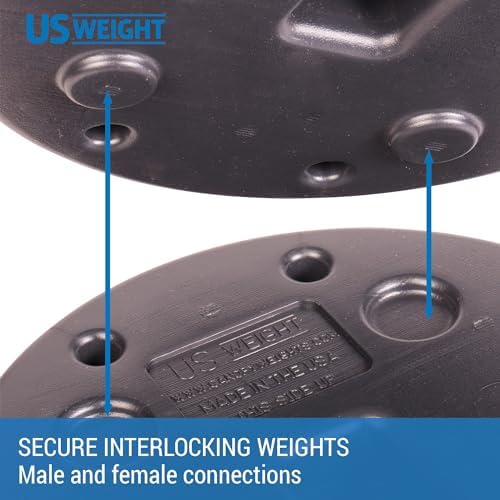 US Weight 40 Pound Canopy Weight Set of 4 and Carry Strap with No-Pinch Design - Easy Installation and Removal to Secure Tents, Canopies, and Umbrellas at Outdoor Events - Image 4