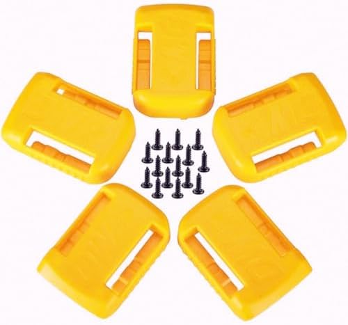 Tool Holders and Battery Mounts Compatible with Dewalt 20V and 60V, Heavy-Duty ABS Wall Organizer Rack with Screws, Drill and Battery Holder Mount for Garage, Workshop, Job Site (20 Pack) - Image 6