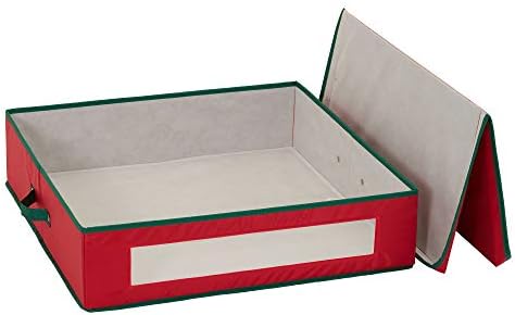 Household Essentials Christmas Wreath Storage Container, 24 Inch Holiday Wreath Storage Box with Handles, Sturdy Sides, Keeps Wreaths Free of Dust and Pests in Storage - Image 5