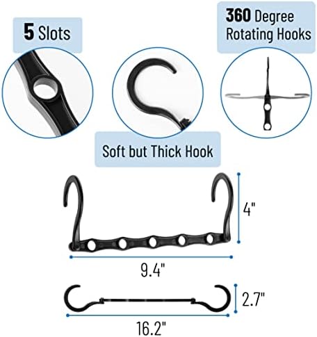 Mr. Pen- Space Saving Hangers, 16 pcs, 360° Rotating Hooks - Image 3