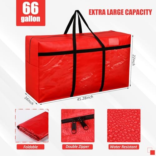 6 Pcs 66 Gallon Extra Large Moving Bags Heavy Duty Storage Bag - Image 2