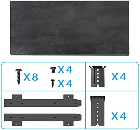 FRMSAET Slide Out 20/24/30 inch Keyboard & Mouse Tray (24 in, Black Rock) - Image 4