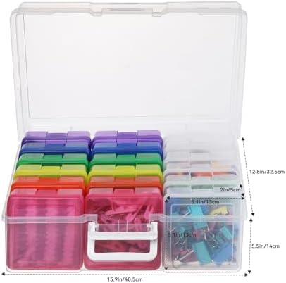 Plastic Storage Box Arts Storage Boxes(12 Color+6 Clear-Small) - Image 7