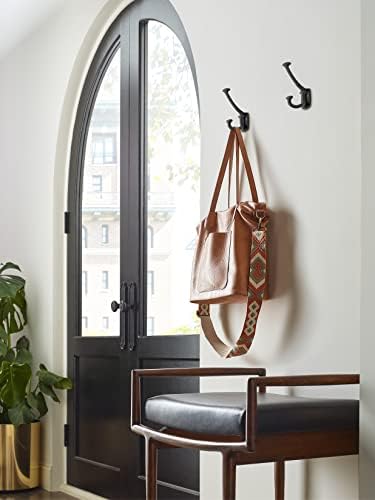 Amerock Vicinity Triple Prong Matte Black Wall-Mounted Hook - Image 3