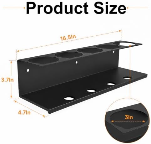 2Pcs Wall-Mounted Aerosol Spray Can Holder for Garage and Workspace - Image 6