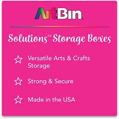 ArtBin 3900AB Solutions Extra Long Box, Art & Craft Organizer with Removable Dividers, [1] Plastic Storage Case, Clear , 12.4" x 4.9" - Image 5