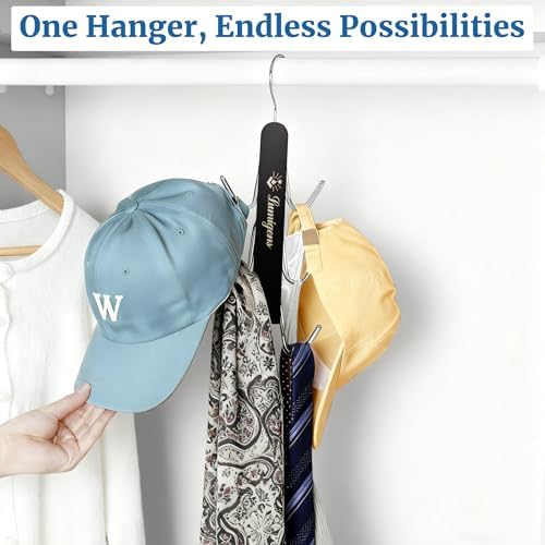 Purse Hanger, 4 Pack Purse Organizer for Closet with 32 Hooks for Heavy Bags, Sturdy Bag Storage, Rotatable Handbag Holder, Purse Rack Space Saving Backpack Hanging Closet Organizer Hangers, Black - Image 6