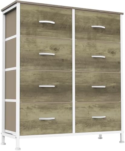 Sweetcrispy 8 Drawer Dresser for Bedroom, Large Fabric Storage Tower by Sweetcrispy