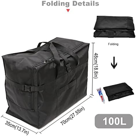 Travel Duffle Bag,Large Storage Bags,Foldable Weekender Bag,Overnight bag,Heavy Duty Travel Bag,Reinforced Carry Straps Gmy Dance Bag for Men And Women Camping,Moving,Hospital - Image 2
