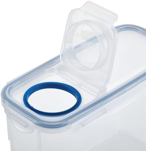 LocknLock Easy Essentials Pantry Food Storage Container Set/Food Storage Bin Set, Rectangular, BPA-free/Dishwasher Safe, 4 Piece - Clear - Image 7