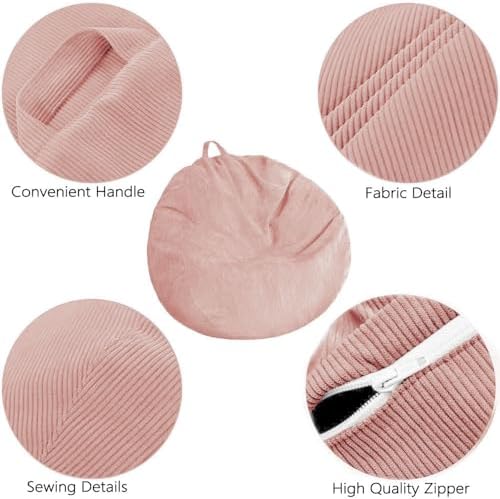 Stuffed Animal Storage Bean Bag Chair Cover (No Filler) Washable - Image 2
