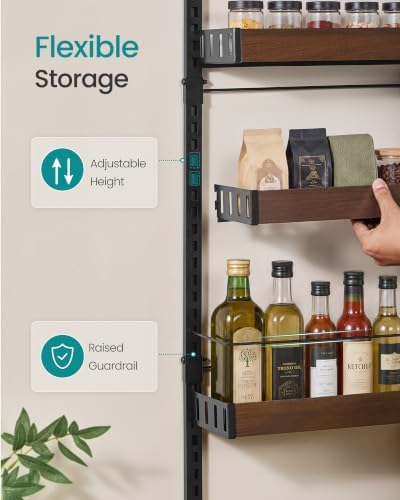 SONGMICS 6-Tier Over the Door Pantry Organizer, Adjustable Spice Rack - Image 4