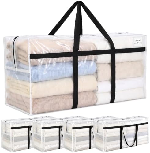 Windyun 4 Pack 75 Gallon Extra Large Moving Bags XXL Heavy Duty Storage Bag - Image 2