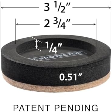 Felt Furniture Sliders for Hardwood Floors X-PROTECTOR 8 PCS 3 ½” - Image 2