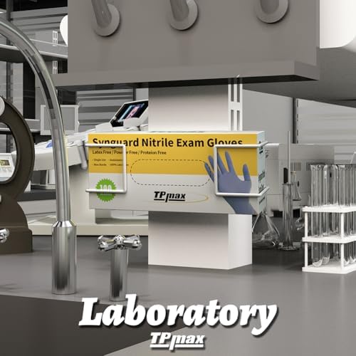 TPmax L Size Gloves Box Holder Glovesbox Wire Rack Dispenser for Gloves,Tissues Paper Towels Organizer - Mounting Accessories Included - Holds 1 Box - Perfect for Lab, Food Service and Home - Image 5