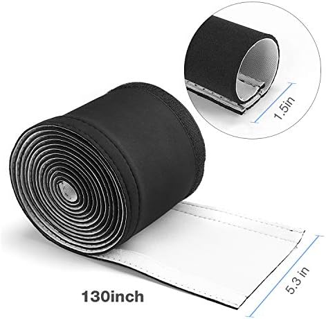 JOTO 4 Pack Cable Management Sleeve -Black, 2 Large - Image 2