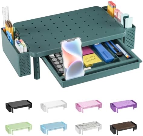 WALI Computer Monitor Stand with Storage and Pen Holder by WALI