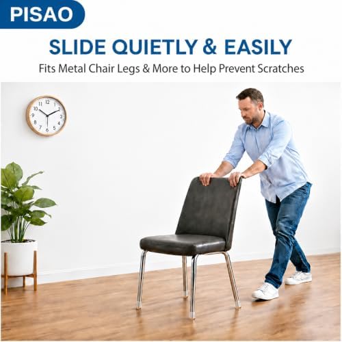 PISAO 24 Pcs Chair Leg Floor Protectors Caps Cover Pad for Hardwood Floors - Image 6