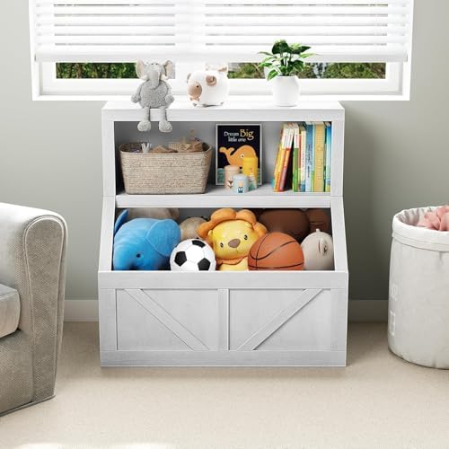 IDEALHOUSE Kids Toy Box for Boys, Kids Toy Chest Storage for Boys & Girls - Image 5
