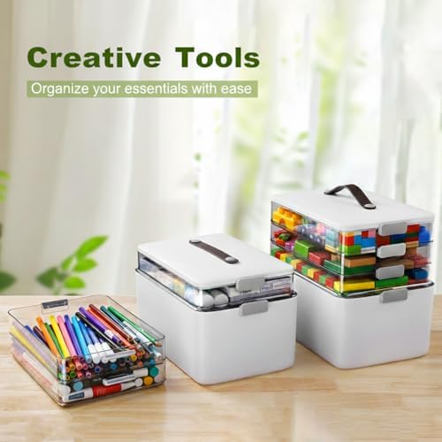 MOPALL Craft Medicine Cabinet Organizers Storage Box for Art Supply Sewing - Image 3